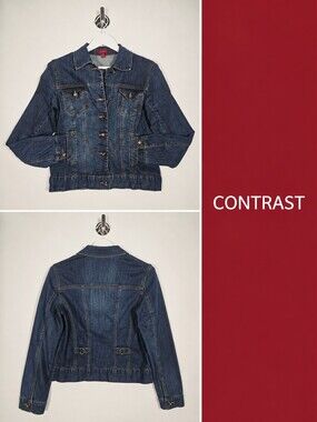 Contrast Denim Jacket – Women’s Size 9